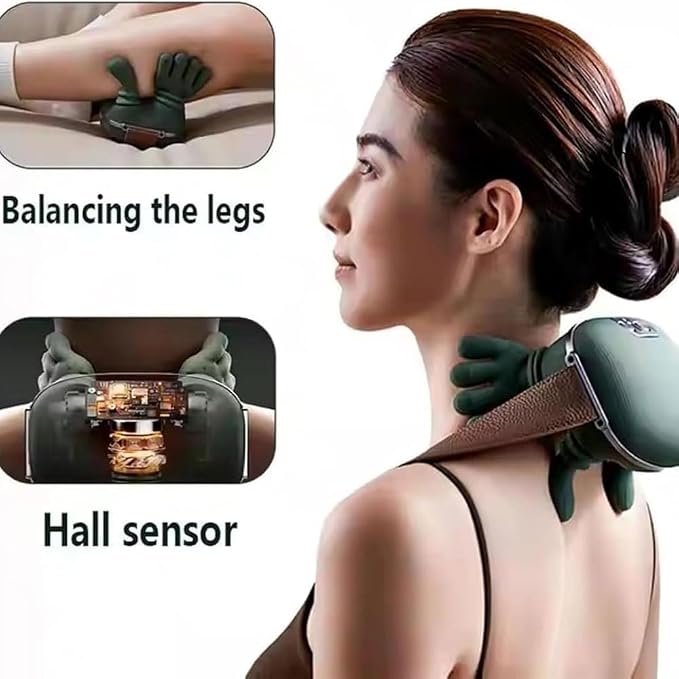 Wireless Portable Shiatsu Neck and Back Massager